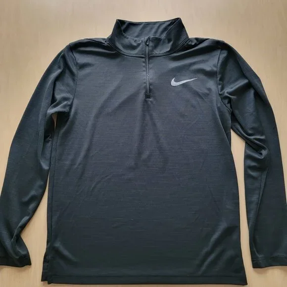 Nike Dri-Fit 1/4 Zip Shirt Men's Small Black - Picture 1 of 4